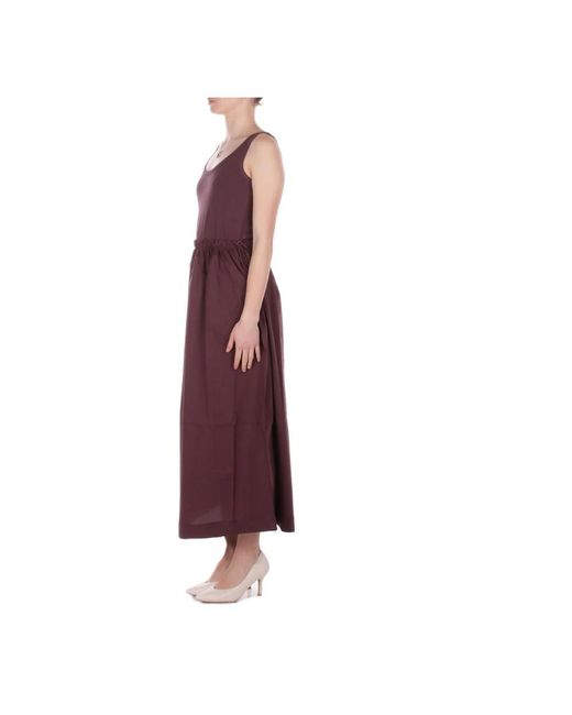 Alpha Studio Purple Maxikleid Mit Kordelzug