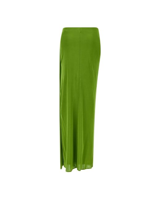 Elisabetta Franchi Green Maxi Skirts