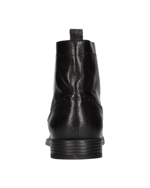 Hundred 100 Black Lace-Up Boots for men
