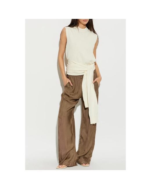 Rohe Tops ,Katoen Backless Top in het Natural