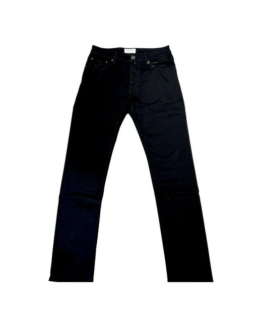 Jacob Cohen Black Straight Jeans for men