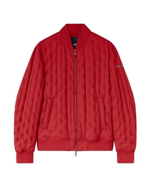 Add Jacquard down bomber in Red für Herren