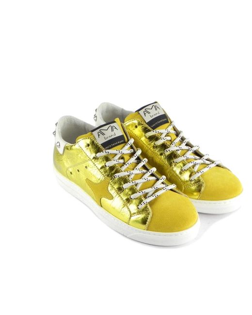 AMA BRAND Yellow Sneakers