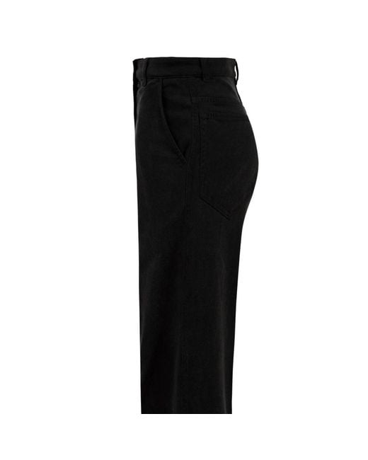 Aspesi Black Straight Trousers