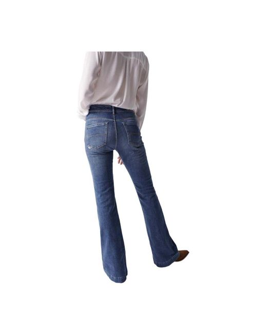 Boot-Cut Jeans di Salsa Jeans in Blue