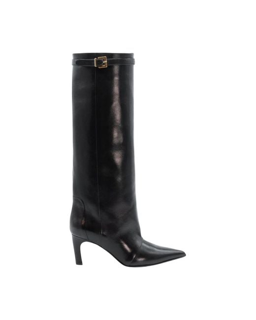Lella Baldi Black Heeled Boots