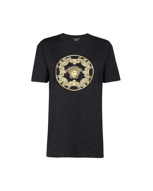 Versace Black Medusa Head Crewneck T-Shirt for men