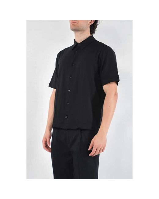 Paolo Pecora Black Short Sleeve Shirts for men