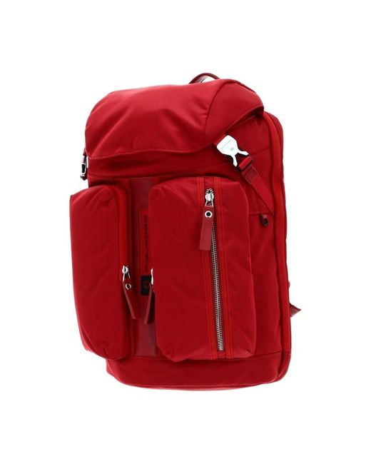 Piquadro Red Backpacks