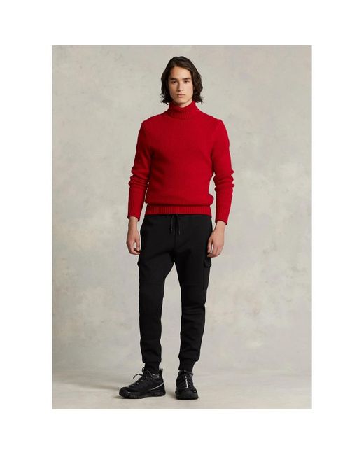 Black and red polo sweatpants best sale