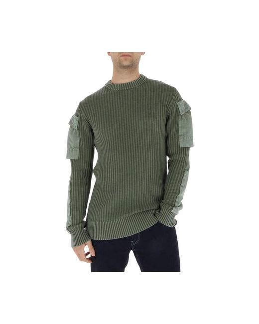 G-Star Green Round-Neck Knitwear for men
