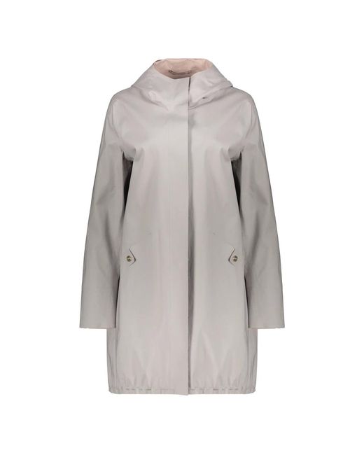 Single-Breasted Coats di Herno in Gray