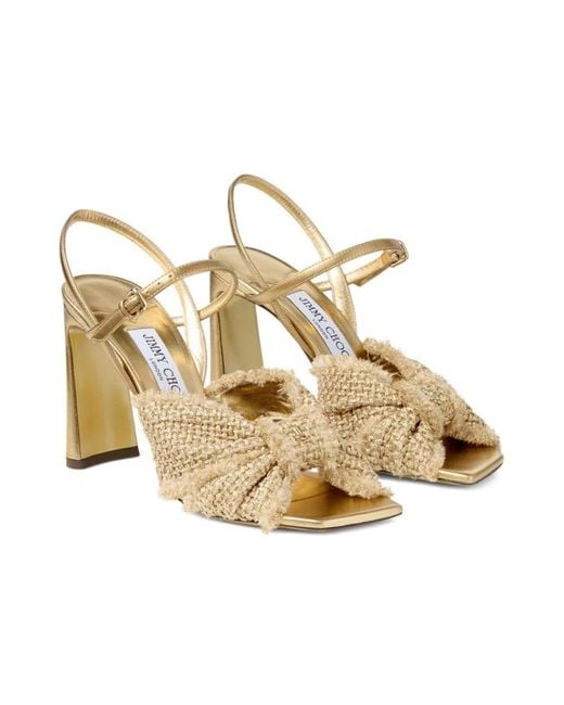 High Heel Sandals di Jimmy Choo in Metallic