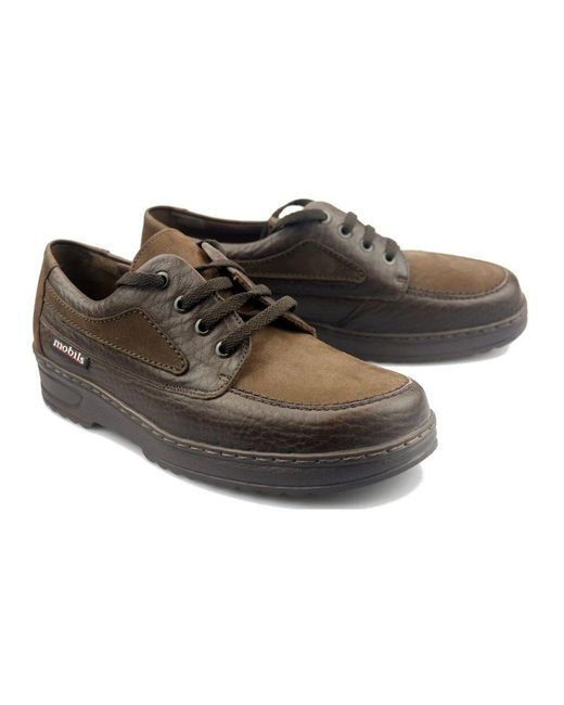 Mephisto Schnürschuh mit weiter passform in Black für Herren