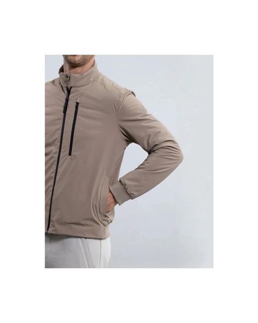DUNO Brown Light Jackets for men