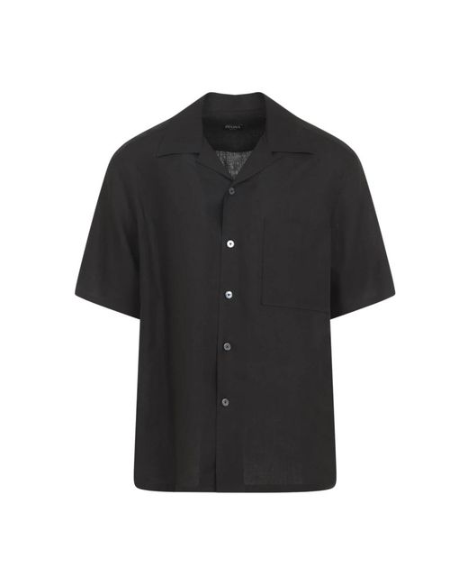 Zegna Black Short Sleeve Shirts for men
