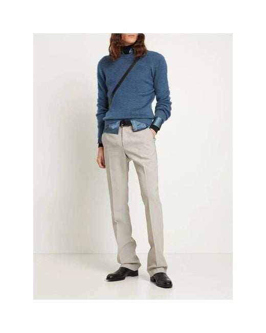 Tom Ford Blue Round-Neck Knitwear for men