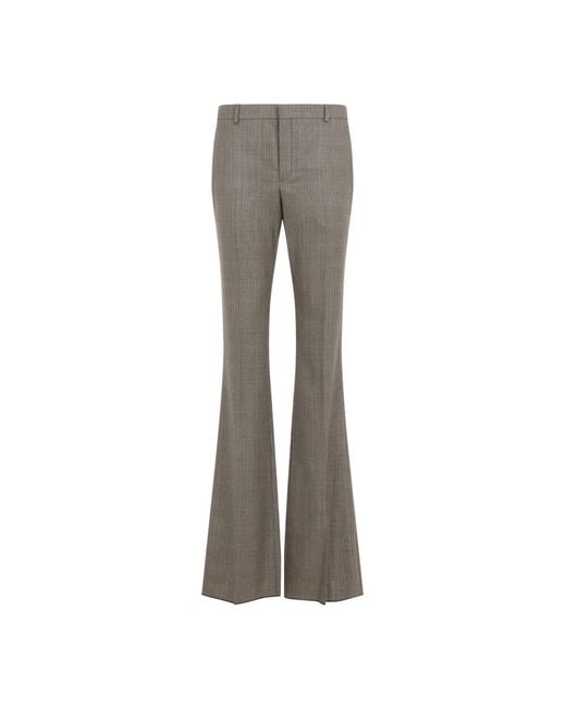 Saint Laurent Gray Wide Trousers