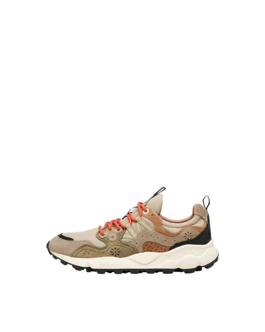 Flower Mountain Natural Sneakers for men