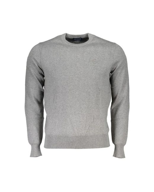 North Sails Gray Round-Neck Knitwear for men
