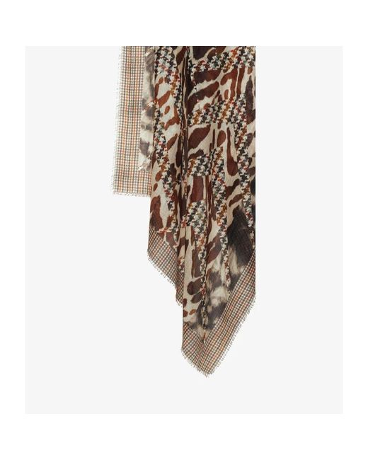 Pierre Louis Mascia Brown Winter Scarves