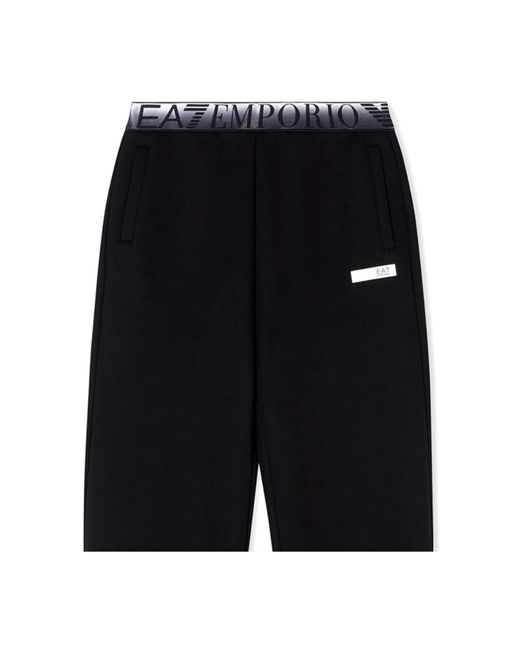EA7 Broeken ,Zwart ,Slim Fit Broeken in het Black