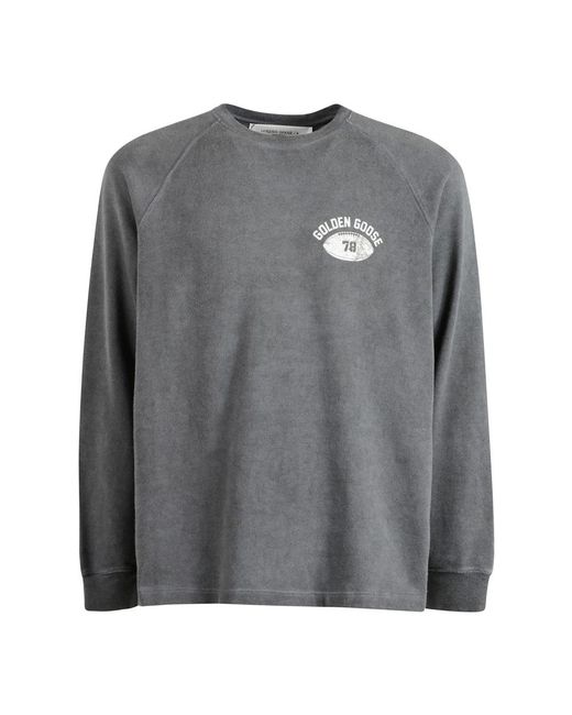 Golden Goose Deluxe Brand Gray Long Sleeve Tops for men