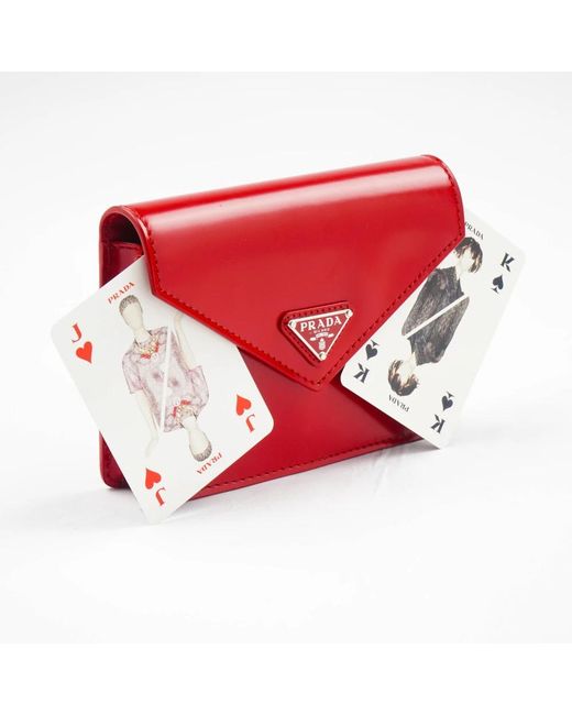 Wallets & Cardholders Prada de color Red