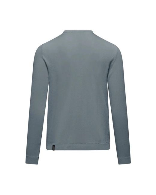 Bomboogie Blue Round-Neck Knitwear for men