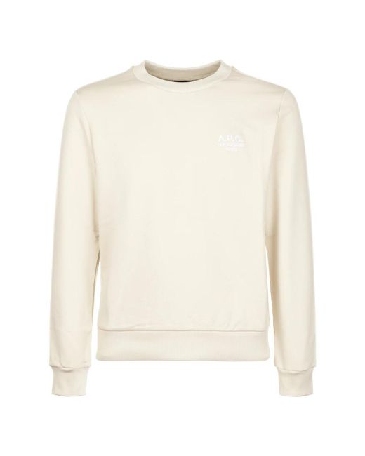 A.P.C. Hoodies & Sweatvesten ,Sweat Standard Rue Madame Gots in het White voor heren