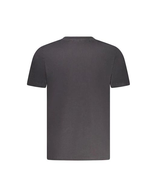 North Sails Schwarzes Baumwoll Herren T-Shirt Mit Auffälligem Druck in Black für Herren