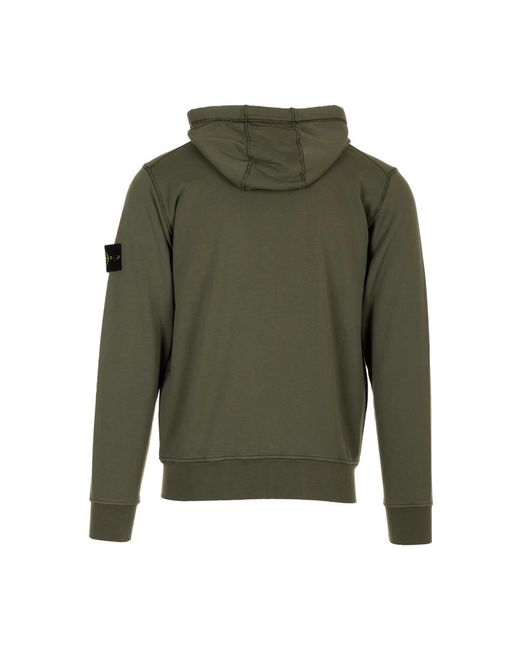 Stone Island Green Zip-Throughs for men