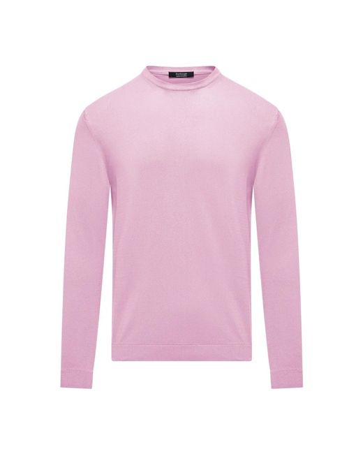 Round-Neck Knitwear di Bomboogie in Pink da Uomo