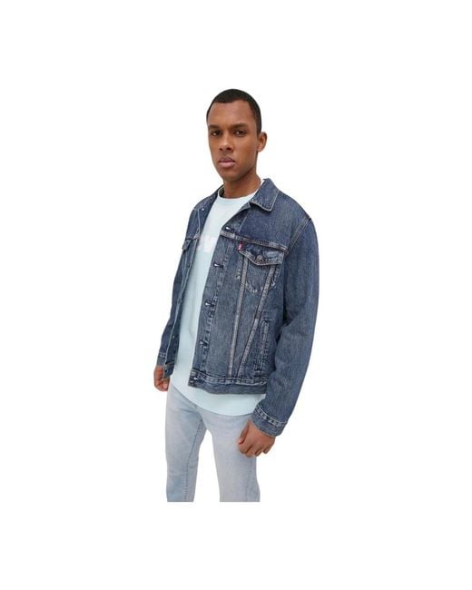 Levi's Trucker Jacket in het Blue voor heren