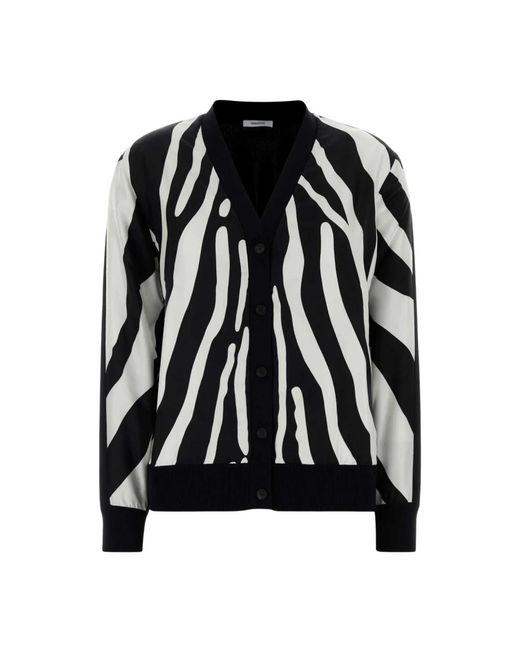 Ferragamo Truien & Vesten ,Veelkleurig ,Viscose Cardigan in het Black