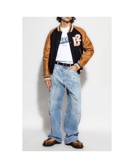 DSquared² Blue Straight Jeans for men