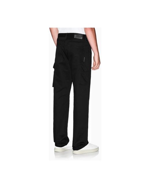 ARMANI EXCHANGE Black Straight Trousers for men