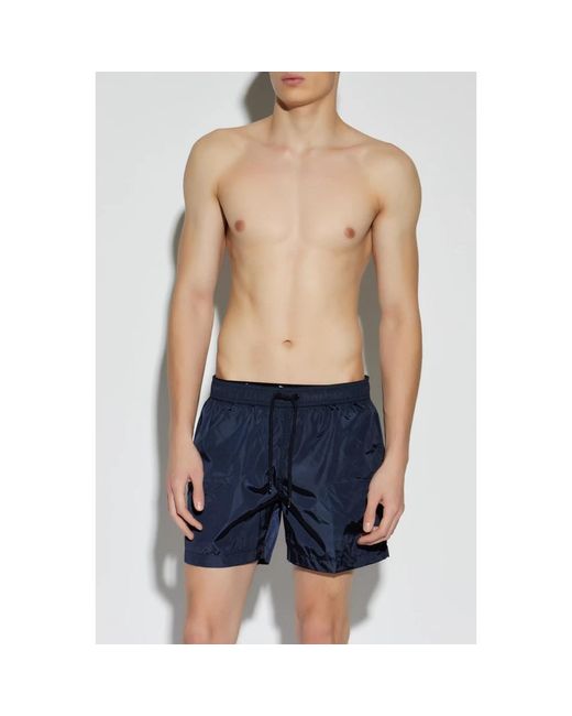 Moncler Badmode ,Blauw ,Logo Zwemshorts in het Blue voor heren