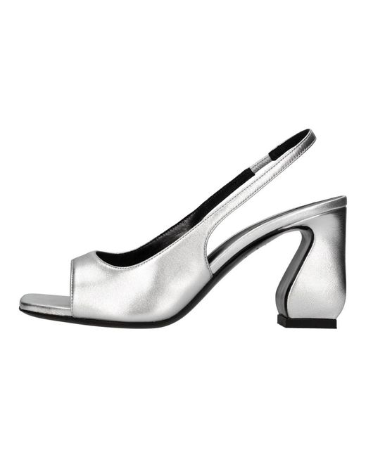 Sergio Rossi Gray High Heel Sandals