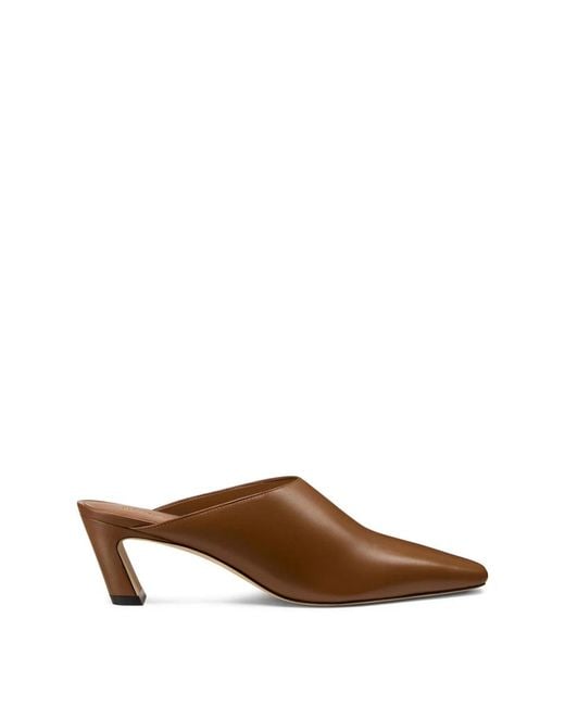 Stuart Weitzman Brown Stassi Mule 50