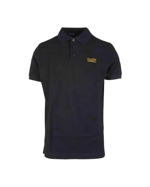 Roberto Cavalli Black Polo Shirts for men
