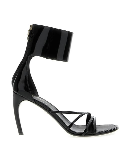 Ferragamo Black High Heel Sandals