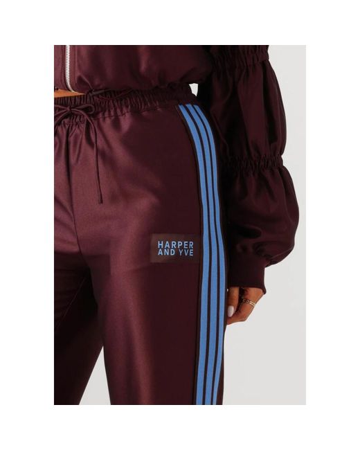Harper & Yve Wide Trousers in het Purple