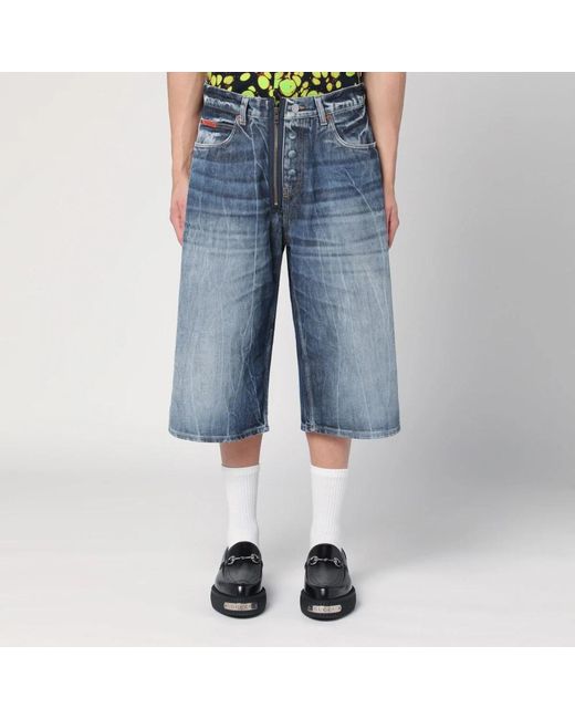 Martine Rose Denim Shorts in het Blue voor heren