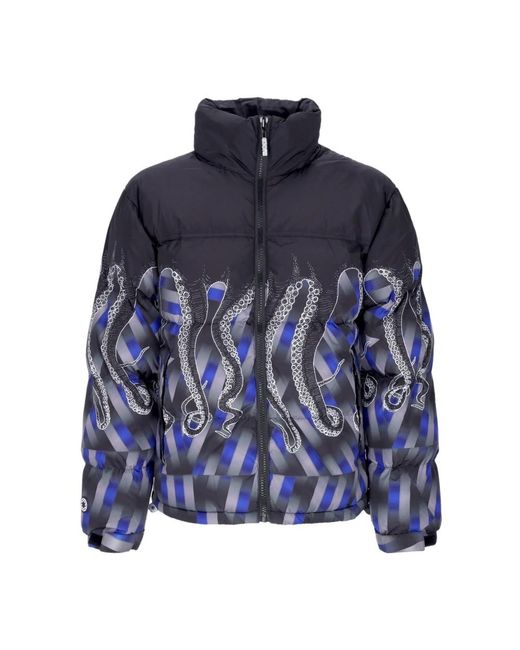 Octopus Blue Down Jackets for men