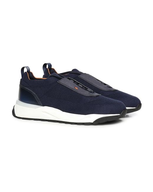Santoni Blue Sneakers for men