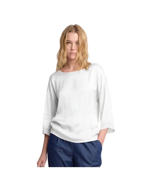 Kocca Citino Satin Top in het White