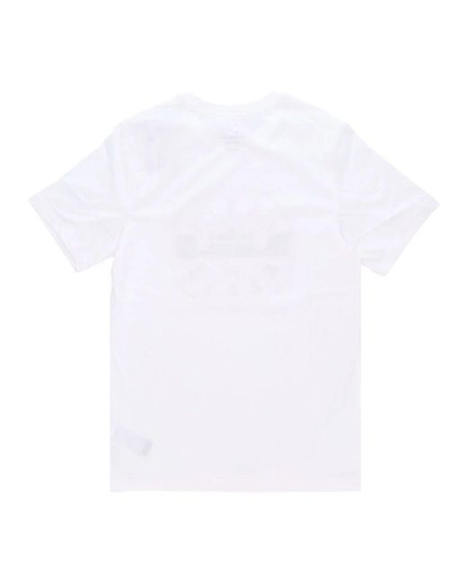 Nike Lebron Dri-Fit Basketball Tee in White für Herren