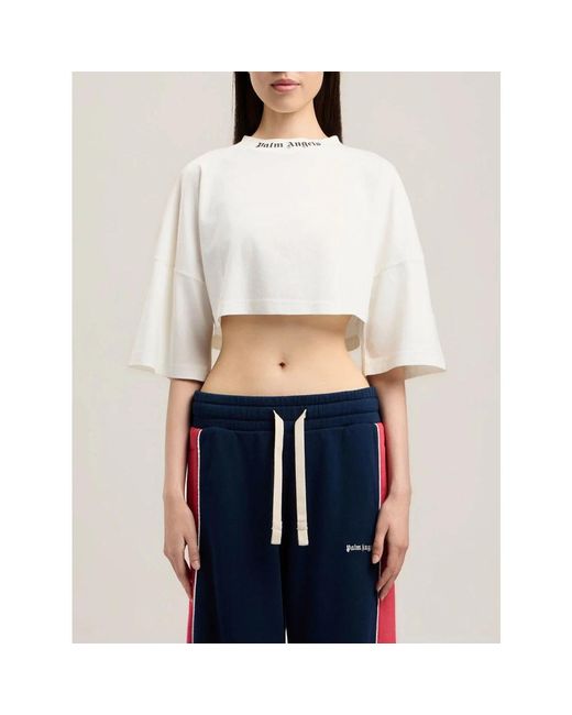 Palm Angels White T-Shirts