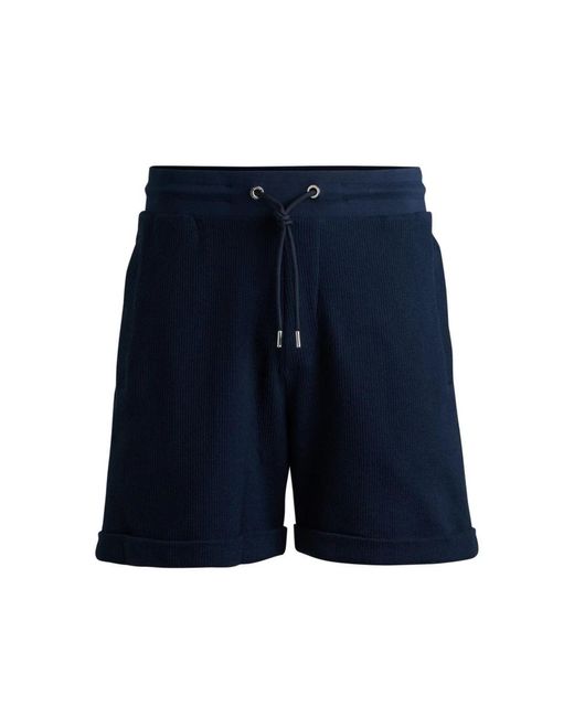 Boss Blue Casual Shorts for men